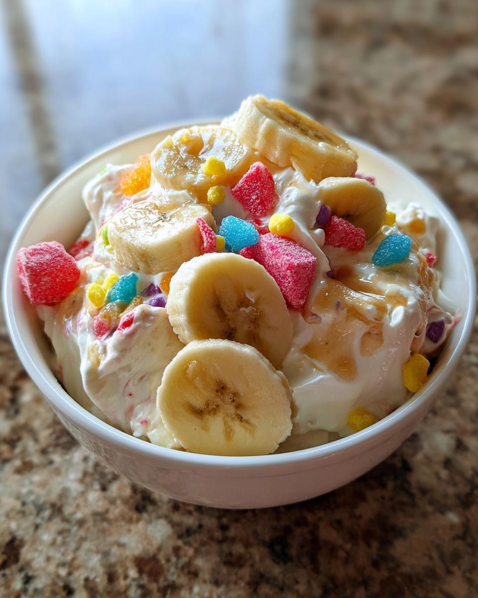 Banana Split Fluff Dessert - detail 4