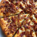 Barbecue Bacon Pizza for Halloween
