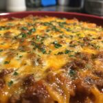 Beef Enchilada Fideo Skillet