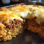 Cheesy Cabbage Beef Casserole