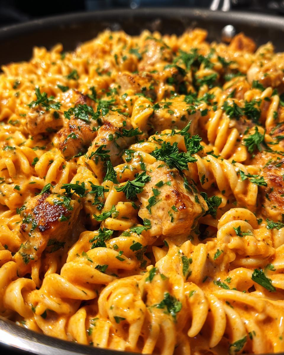 Cheesy Cajun Garlic Chicken Rotini Skillet - detail 1