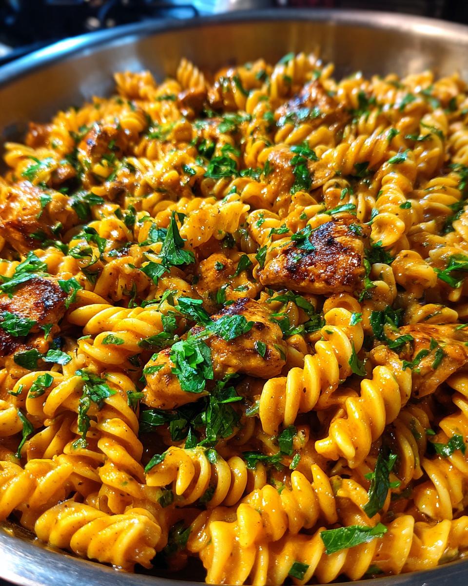 Cheesy Cajun Garlic Chicken Rotini Skillet - detail 2