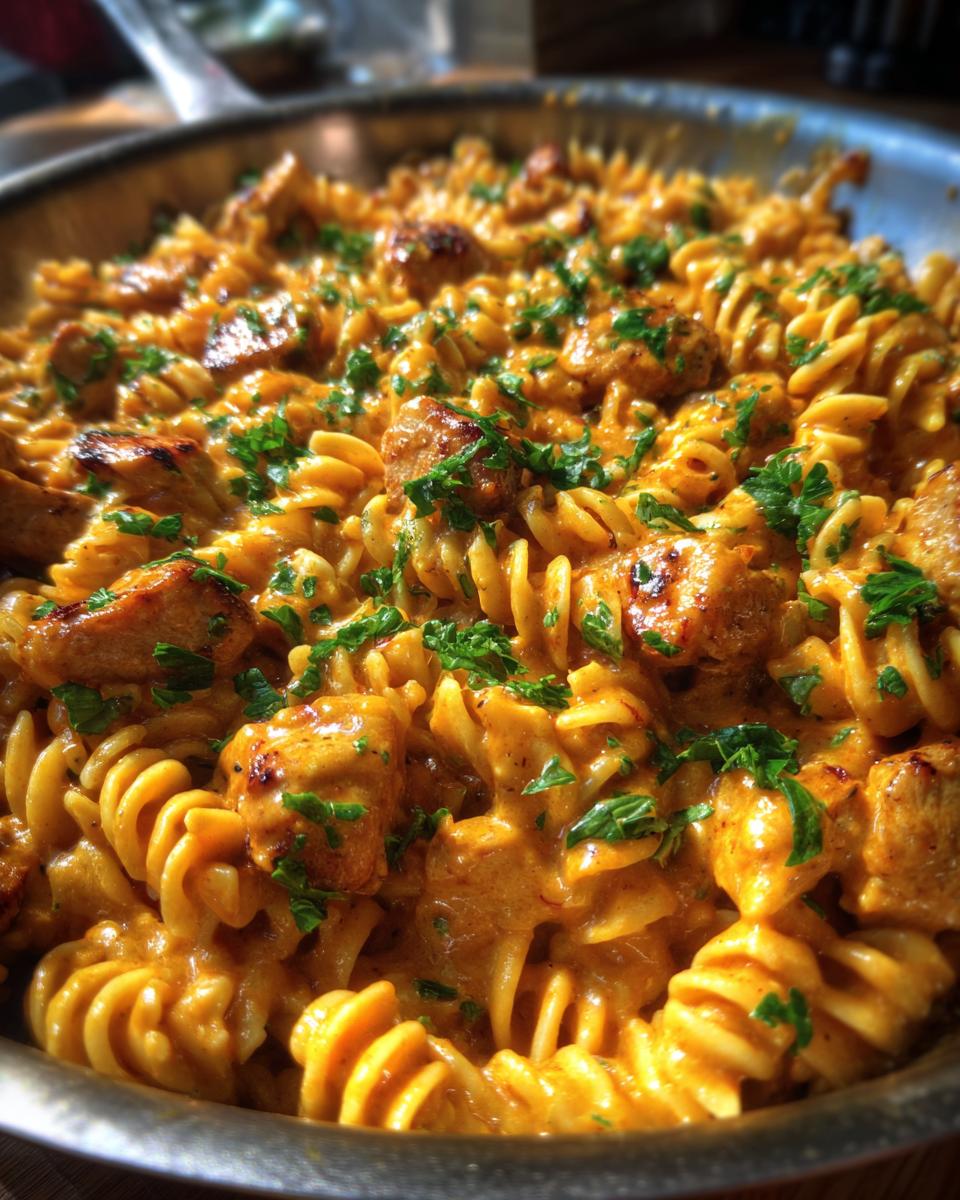 Cheesy Cajun Garlic Chicken Rotini Skillet - detail 3