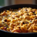 Cheesy Chicken Taco Pasta Skillet