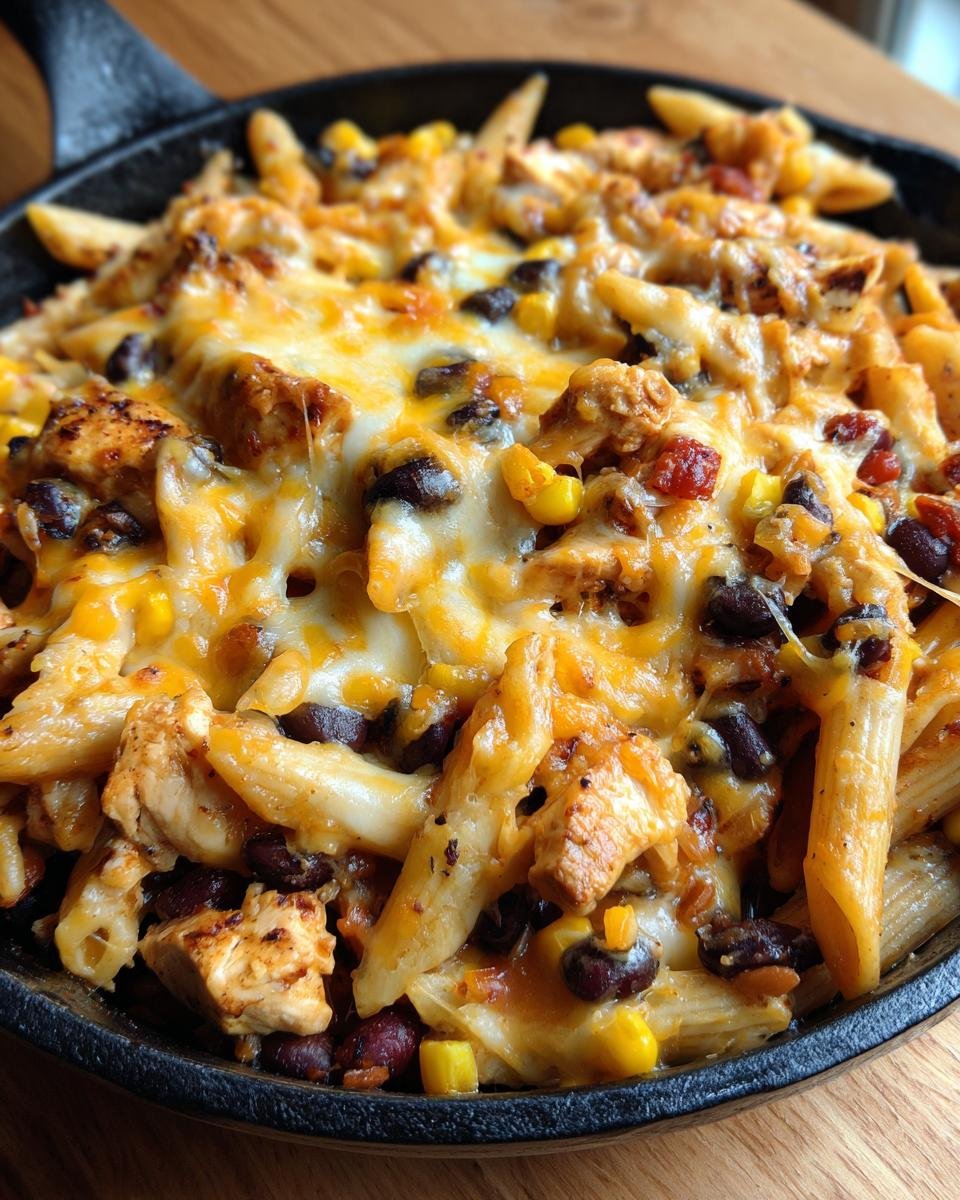 Cheesy Chicken Taco Pasta Skillet - detail 2