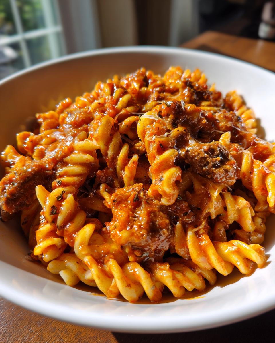 Cheesy Velveeta Rotini with Italian Beef Marinara - detail 2