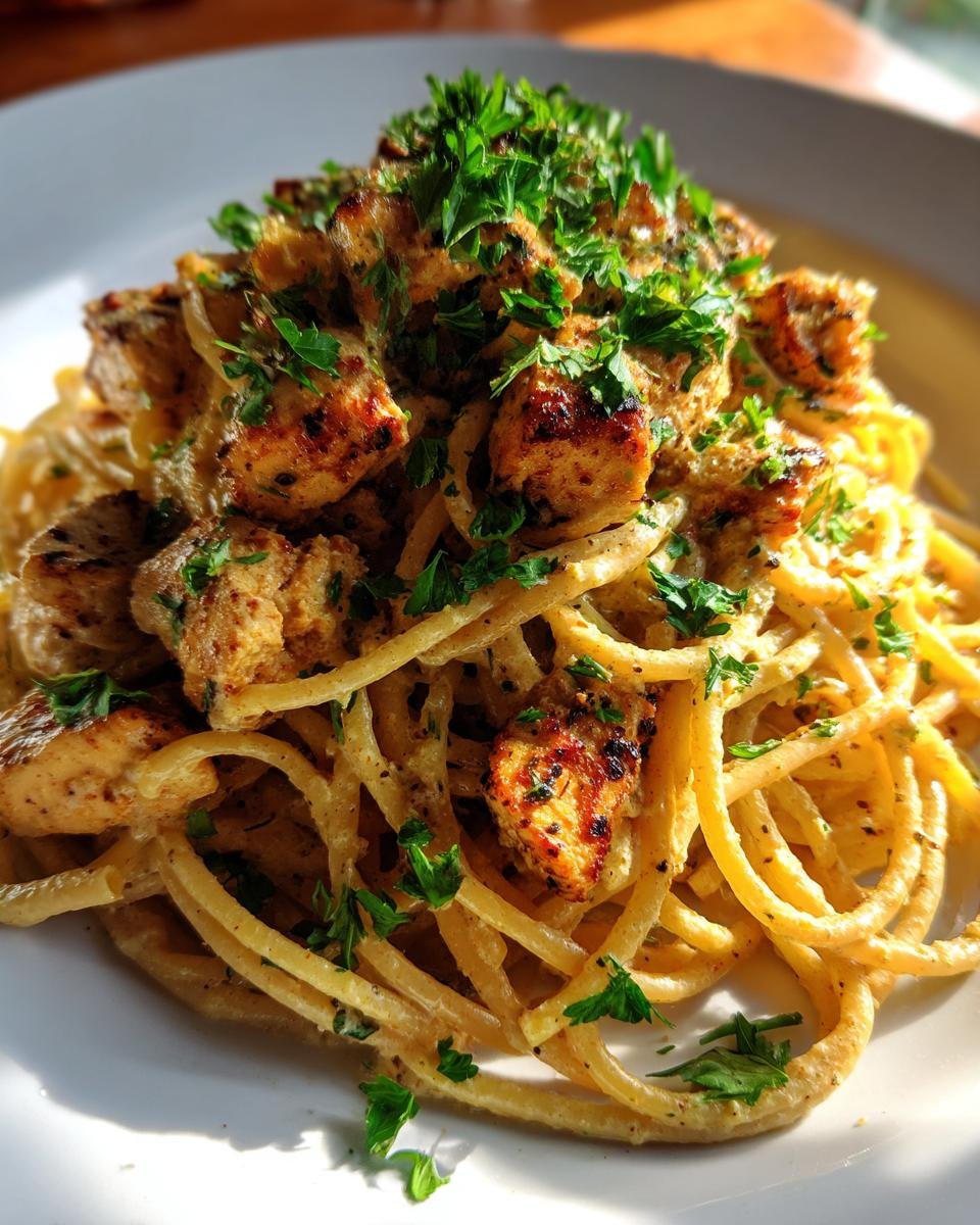 Creamy Cajun Chicken Spaghetti - detail 3