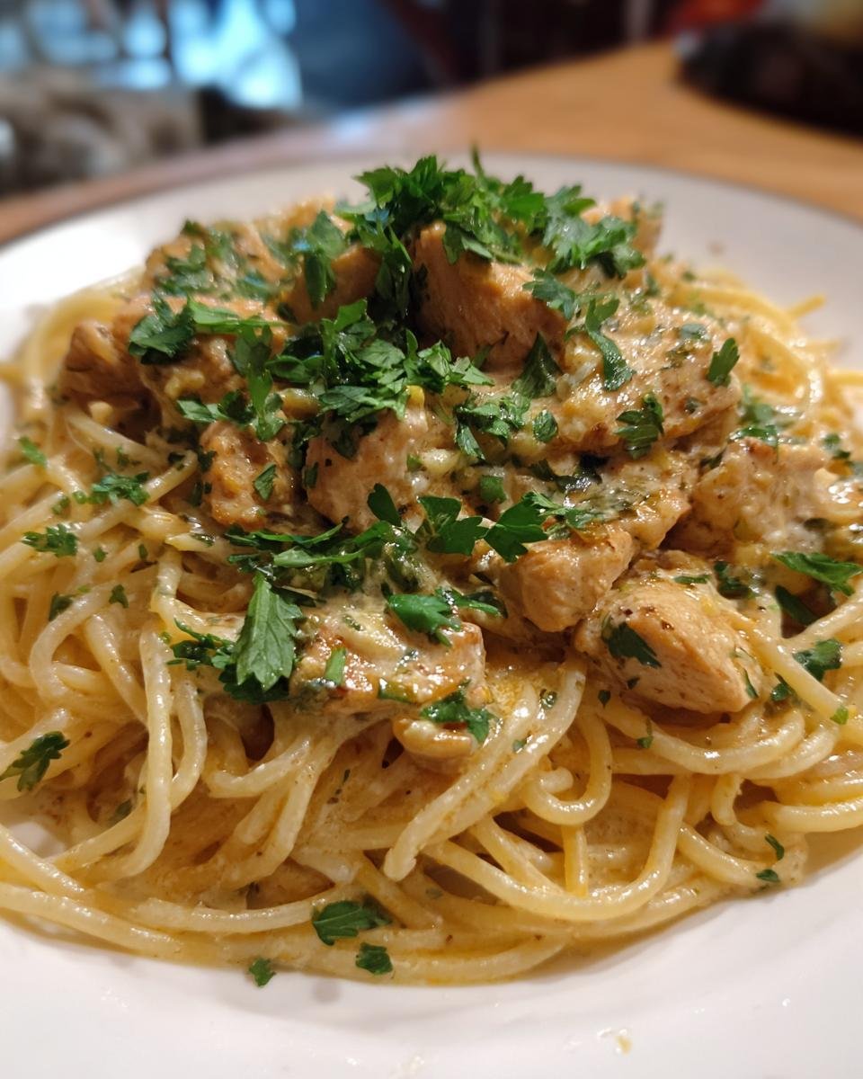Creamy Cajun Chicken Spaghetti - detail 4