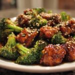 Honey Sesame Chicken with Broccoli
