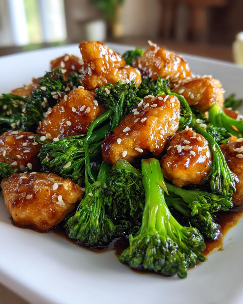 Honey Sesame Chicken with Broccoli - detail 2