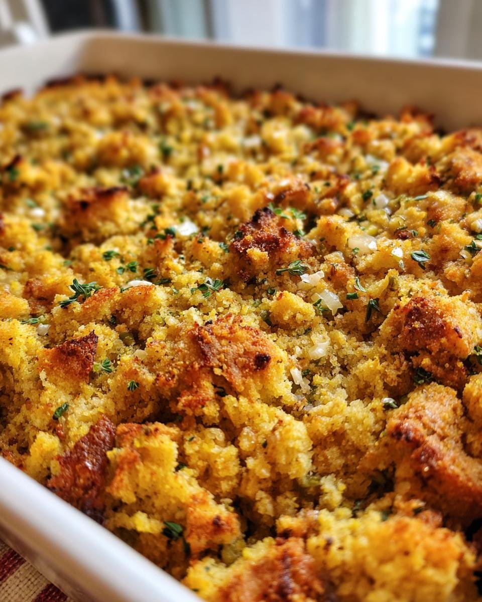 Mama's Cornbread Dressing - detail 2