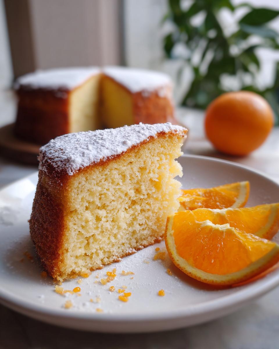 Mandarin Cake in a Blender - detail 2