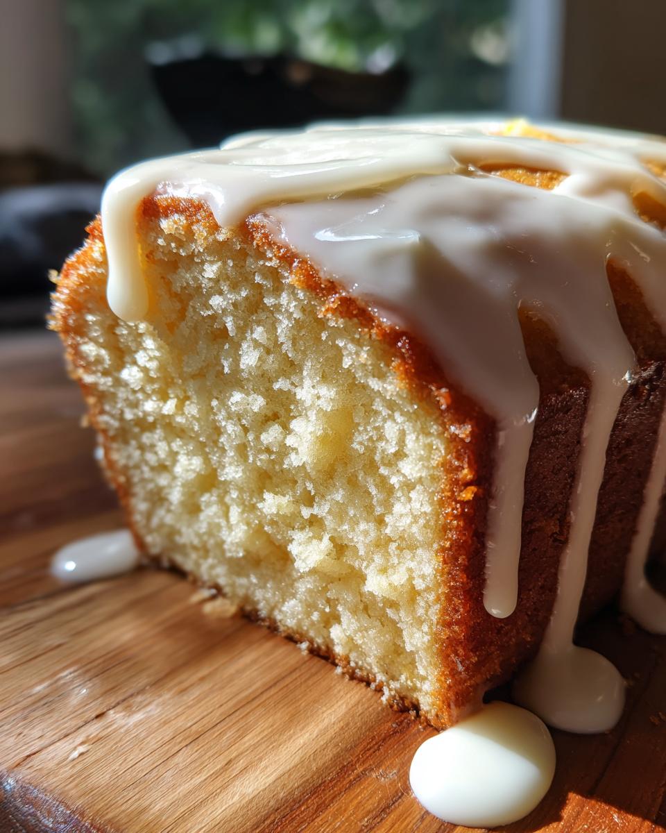 Million Dollar Pound Cake with Cream Cheese Glaze - detail 2