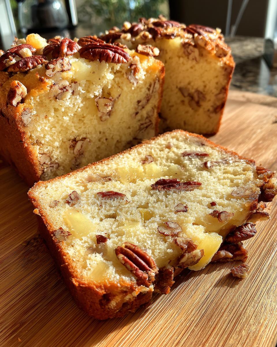 Pineapple Pecan Cream Cheese Pound Cake - detail 1