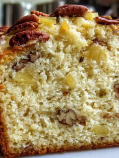 Pineapple Pecan Cream Cheese Pound Cake