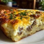 Sausage, Egg, and Cream Cheese Hashbrown Casserole