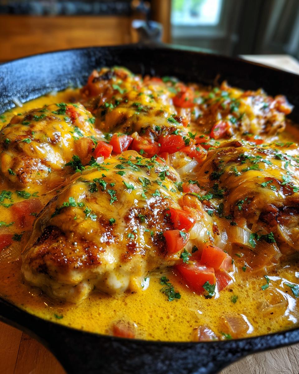 Sizzling Texas-Style Smothered Chicken with Jack Cheese - detail 1
