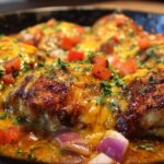 Sizzling Texas-Style Smothered Chicken with Jack Cheese
