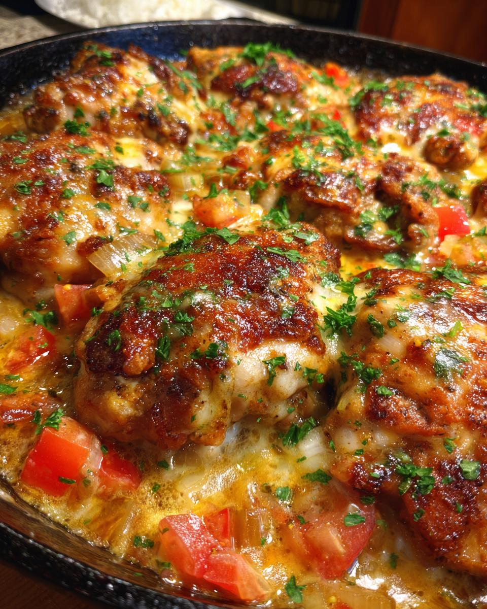 Sizzling Texas-Style Smothered Chicken with Jack Cheese - detail 3