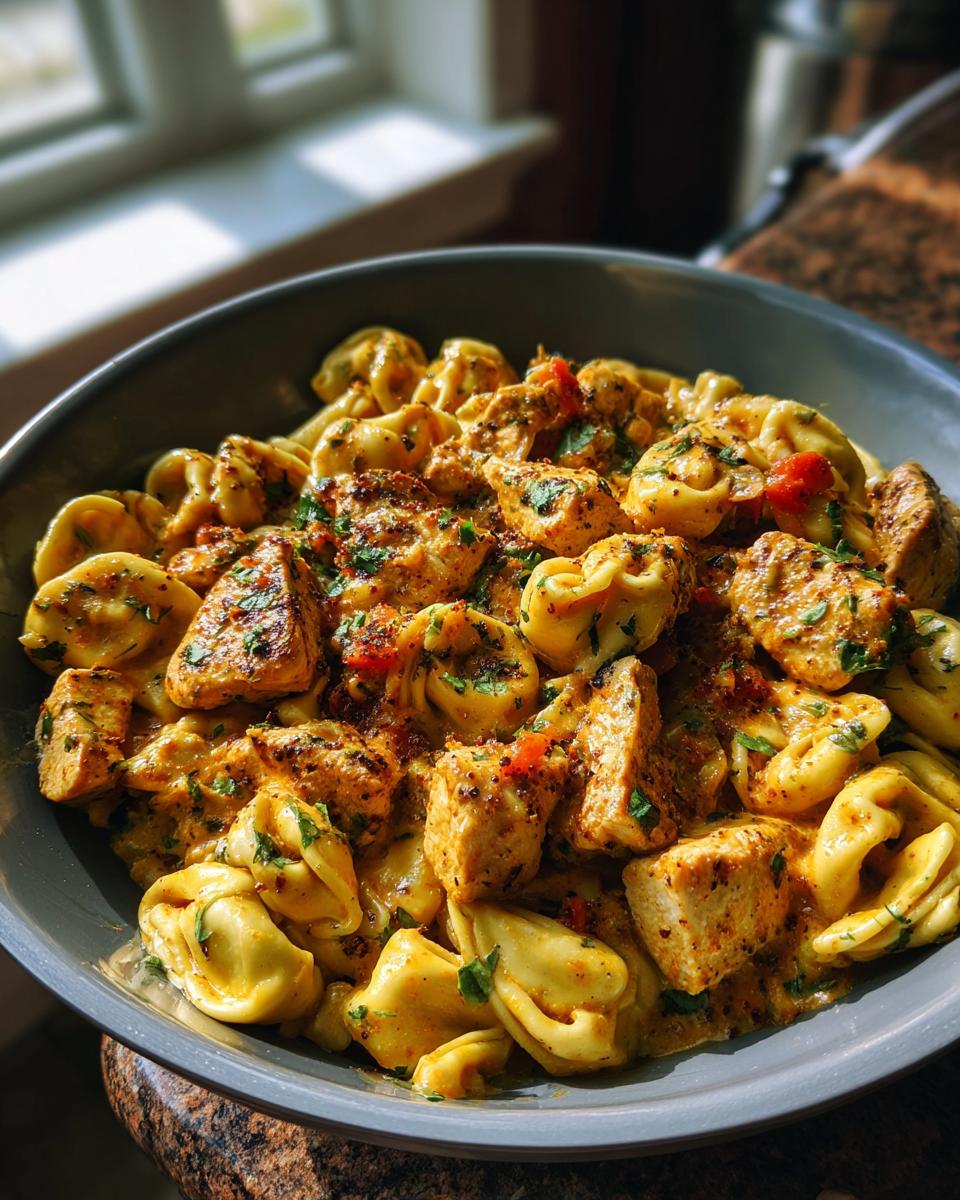 Spicy Southwest Ranch Chicken and Tortellini Skillet - detail 2