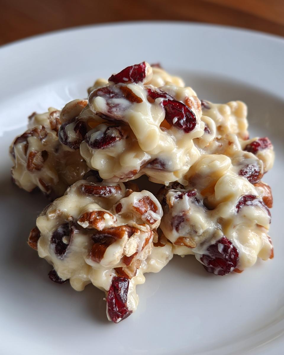 White Chocolate Cranberry Pecan Clusters - detail 1