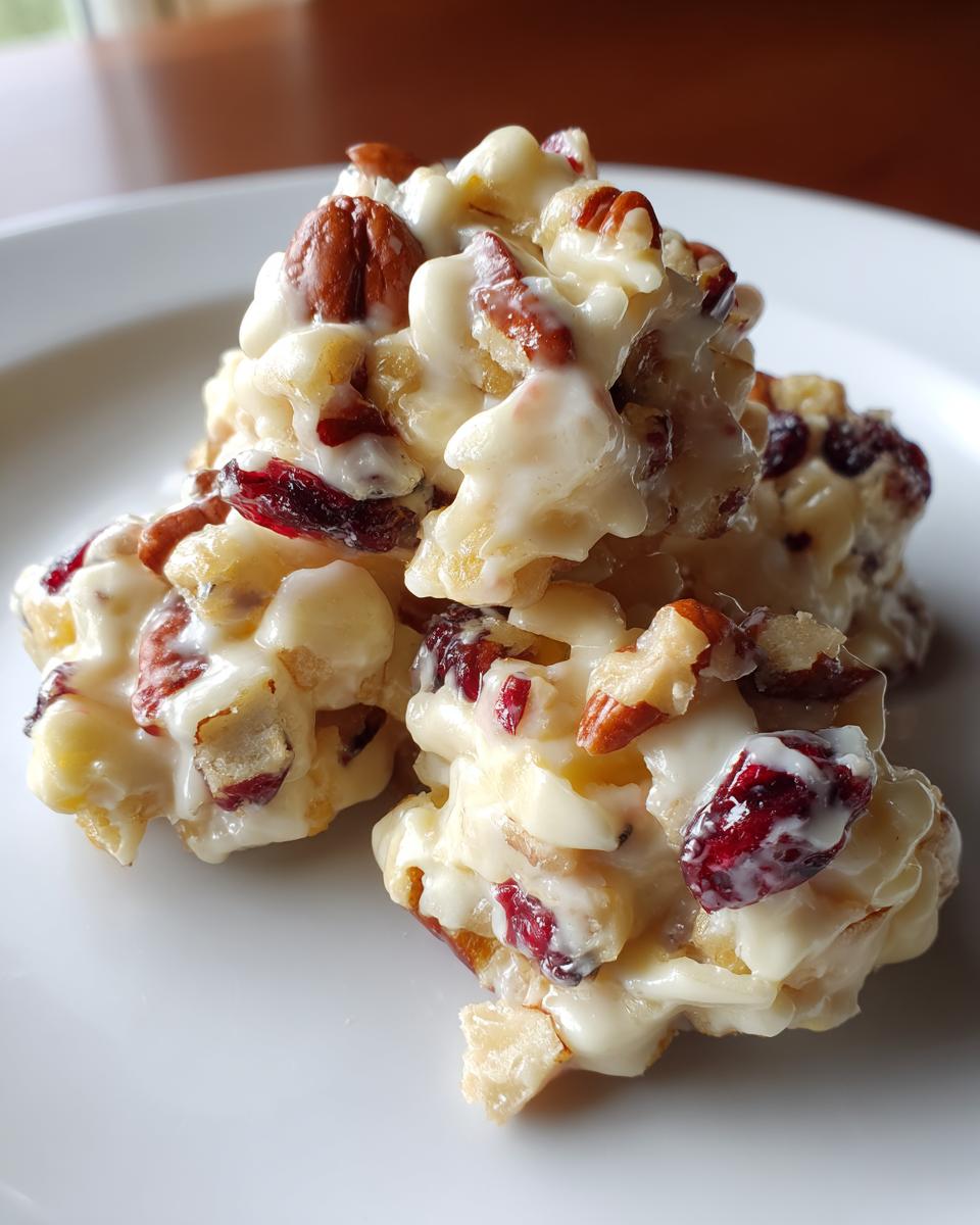 White Chocolate Cranberry Pecan Clusters - detail 2